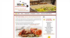 Desktop Screenshot of hirosislandcatering.com